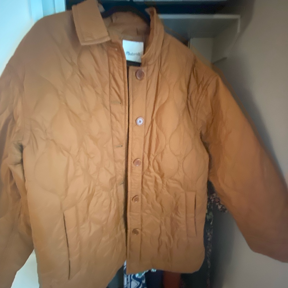 Madewell Quilted Jacket in Tan